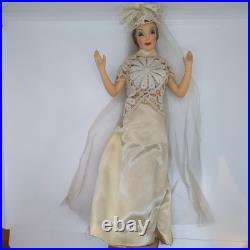12 Vintage Countertop Display Bride Mannequin Wedding Dress Advertising