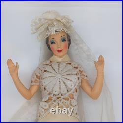 12 Vintage Countertop Display Bride Mannequin Wedding Dress Advertising