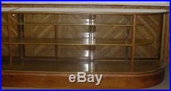 16' Wooden Glass Showcase Country Store -Vintage Display Cabinet Counter-St. Paul