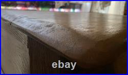 1800's Oak Store Display Cabinet Clark's Spool 4 Drawer With Slant Top Desk Opens