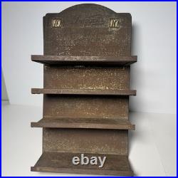 1920's Country Store Tiered Chocolates Display Rack Daggett's Pearl Brand