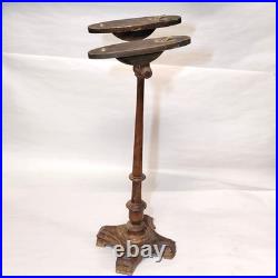1920s Shoe Store Display Stand with Carved Paw Feet Antique Vintage Art Deco