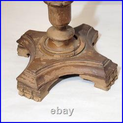 1920s Shoe Store Display Stand with Carved Paw Feet Antique Vintage Art Deco