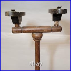 1920s Shoe Store Display Stand with Carved Paw Feet Antique Vintage Art Deco