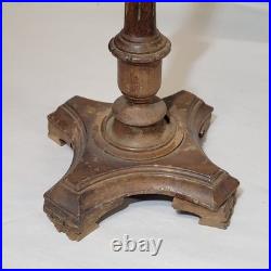 1920s Shoe Store Display Stand with Carved Paw Feet Antique Vintage Art Deco