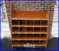 1920s Vintage General Store Cubby Display Cabinet Authentic