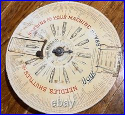 1929 BOYE Needle Co Display Case with Wooden Tubes & Contents Vintage