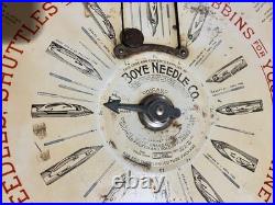 1929 BOYE Needle Co Display Case with Wooden Tubes & Contents Vintage