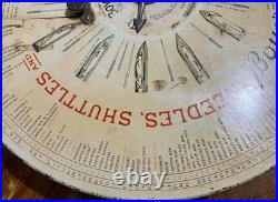 1929 BOYE Needle Co Display Case with Wooden Tubes & Contents Vintage