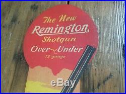 1930 Vintage Remington 12 Gauge Shotgun Rifle Store Window Display Sign Gun Ammo