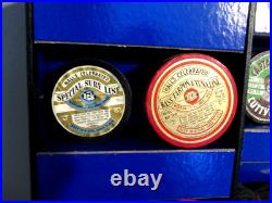 1930's Hall Line-nos-vintage Fishing Tackle Store Display Case-carton Spools 23