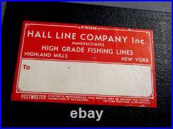 1930's Hall Line-nos-vintage Fishing Tackle Store Display Case-carton Spools 23