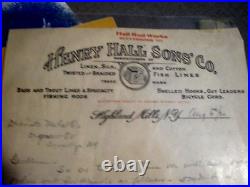 1930's Hall Line-nos-vintage Fishing Tackle Store Display Case-carton Spools 23