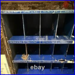 1930s Diamond Dyes Metal Country Store Counter Display Advertising Cabinet WOW