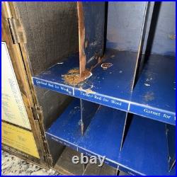 1930s Diamond Dyes Metal Country Store Counter Display Advertising Cabinet WOW