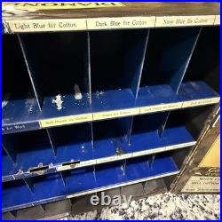 1930s Diamond Dyes Metal Country Store Counter Display Advertising Cabinet WOW