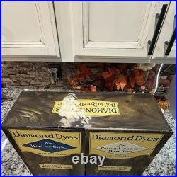 1930s Diamond Dyes Metal Country Store Counter Display Advertising Cabinet WOW