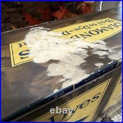 1930s Diamond Dyes Metal Country Store Counter Display Advertising Cabinet WOW