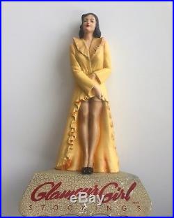 1930s GLAMOUR GIRL STOCKINGS ADVERTISING FIGURE STORE DISPLAY! VINTAGE MANNEQUIN
