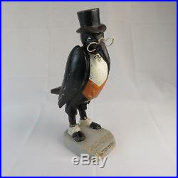 1940's Old Crow Kentucky Whiskey 11 Advertising Statue Vintage Store Display