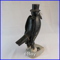 1940's Old Crow Kentucky Whiskey 11 Advertising Statue Vintage Store Display