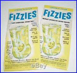 1950's FIZZIES Store Display with 25 packs vintage soda fountain kids food