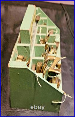 1950s / 60s VINTAGE NU ART BRASS HOUSE NUMBERS/ LETTERS WOODEN DISPLAY OVER 130