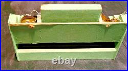 1950s / 60s VINTAGE NU ART BRASS HOUSE NUMBERS/ LETTERS WOODEN DISPLAY OVER 130