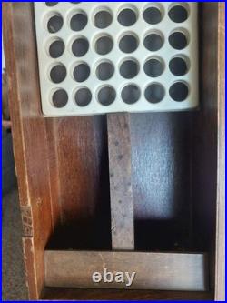 1950s Early 60s Vintage Revlon Lipstick Store Display Counter Wood Lanolite
