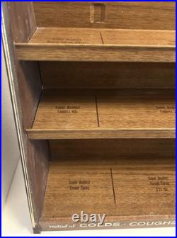 1960's Advertising Store Display Rack Relief Of Colds Coughs Congestion VTG