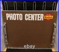 1960s/1970s Vintage KODAK FILM Retail Store Display Rack, PHOTO CENTER sign