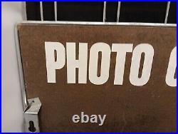 1960s/1970s Vintage KODAK FILM Retail Store Display Rack, PHOTO CENTER sign