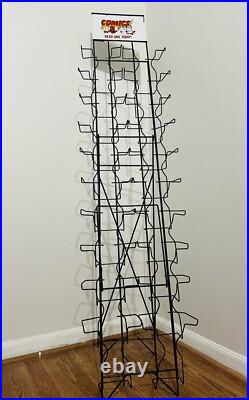 1960s Vintage Metal Comic Book Store Rotating Display Rack