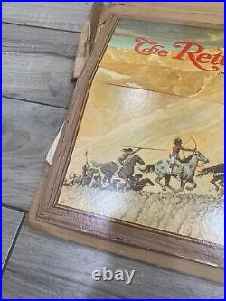 1966 Winchester Stagecoach Norman Rockwell Poster Sale Die Cut Store Display