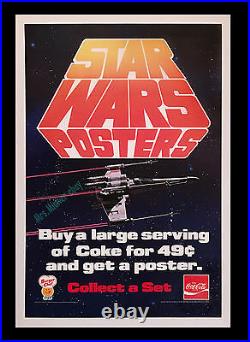 1977 Star Wars Burger Chef Coca-cola Vintage Store Display Movie Poster