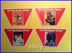 1977 Vintage Star Wars Red Store Display For Coca Cola / Burger Chef Posters