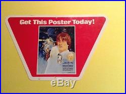 1977 Vintage Star Wars Red Store Display For Coca Cola / Burger Chef Posters