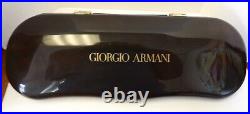 1980s Giorgio Armani Retail Advertising Glasses Case and Wire Rim Glasses Prop