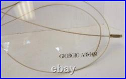 1980s Giorgio Armani Retail Advertising Glasses Case and Wire Rim Glasses Prop