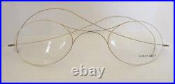 1980s Giorgio Armani Retail Advertising Glasses Case and Wire Rim Glasses Prop