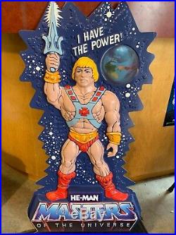 1980s Rare Vintage He-Man Masters Of The Universe MOTU Hanging Store Display