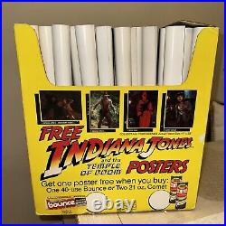 1984 Vintage Indiana Jones Store Display with 42 ORIGINAL Posters WOW RARE