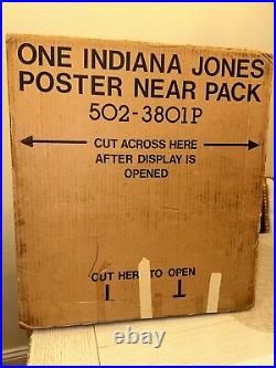 1984 Vintage Indiana Jones Store Display with 42 ORIGINAL Posters WOW RARE