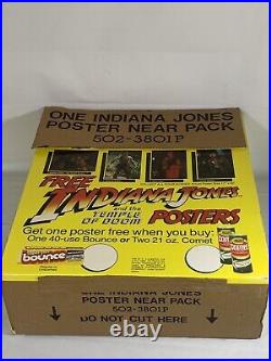 1984 Vintage Indiana Jones Store Display with ORIGINAL Posters