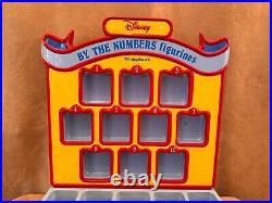 1988 Disney By the Numbers figurines Store Display Figures Mickey topper Vintage