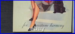 2 STORE DISPLAYS VINTAGE BERKSHIRE STOCKINGS SIGN 1950s NOT USED