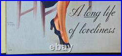 2 STORE DISPLAYS VINTAGE BERKSHIRE STOCKINGS SIGN 1950s NOT USED