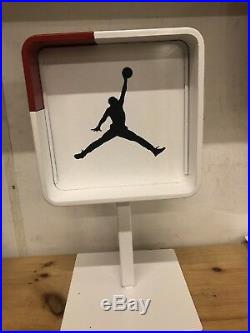 2 Small Vintage AIR JORDAN Nike Store DISPLAY Shoe SIGN AJ Jumpman Logo Flight