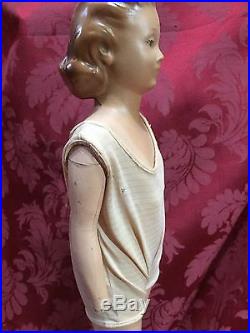 2 Vintage Art Deco Advertising Girl Counter Mannequin Display Tailored By Globe