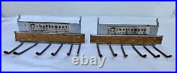 (2) Vintage Challenger Fine Tools Store Wrench Display Tool Rack